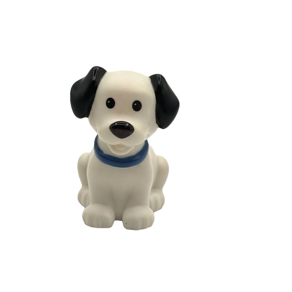 Fisher-Price Little People Dog Puppy Figure  Blue Collar Replacement Animal 2012
